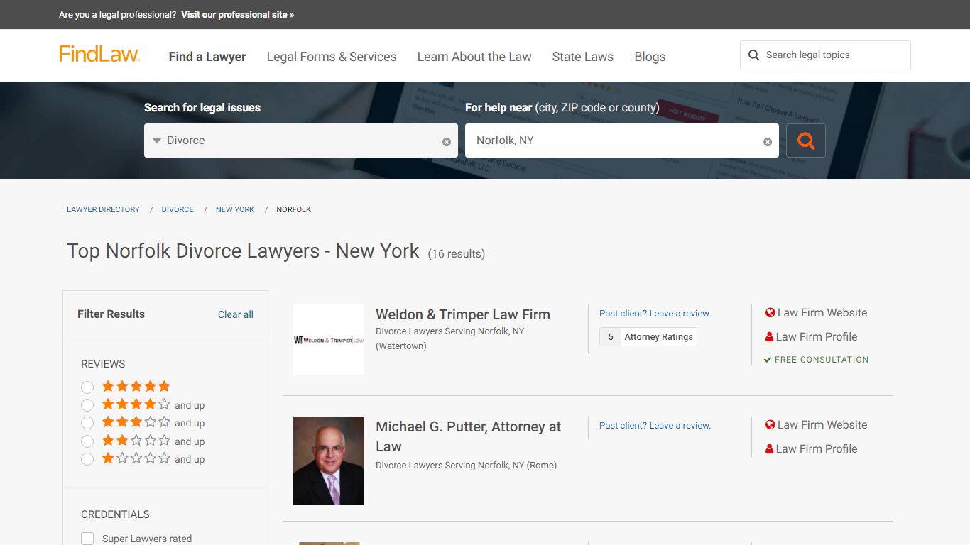 Best Norfolk Divorce Lawyers & Law Firms - New York | FindLaw